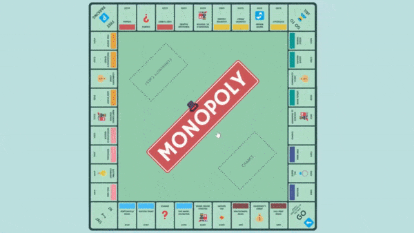 Create Monopoly Board UI Using HTML, CSS and JavaScript.gif